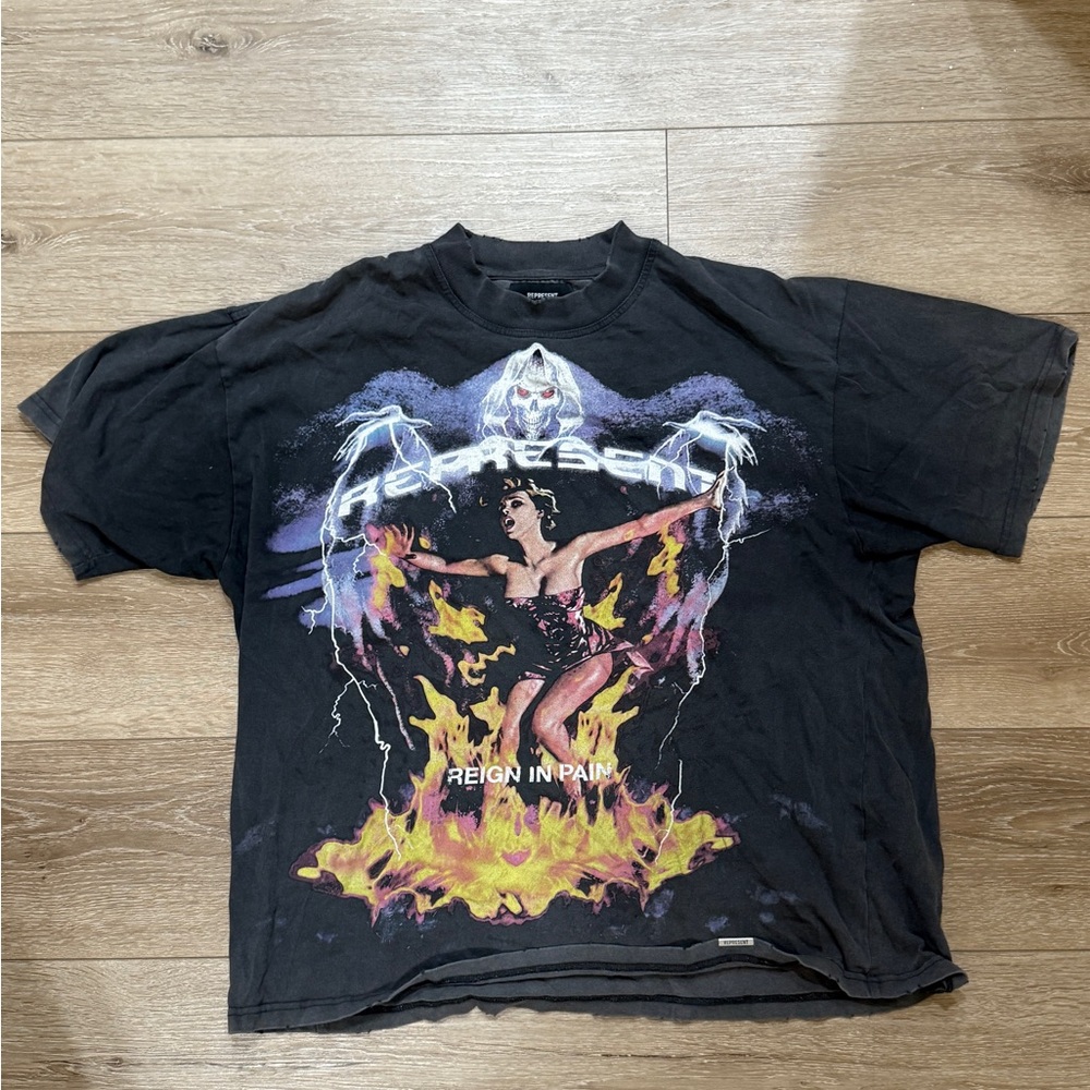 Represent Black Graphic T-Shirt